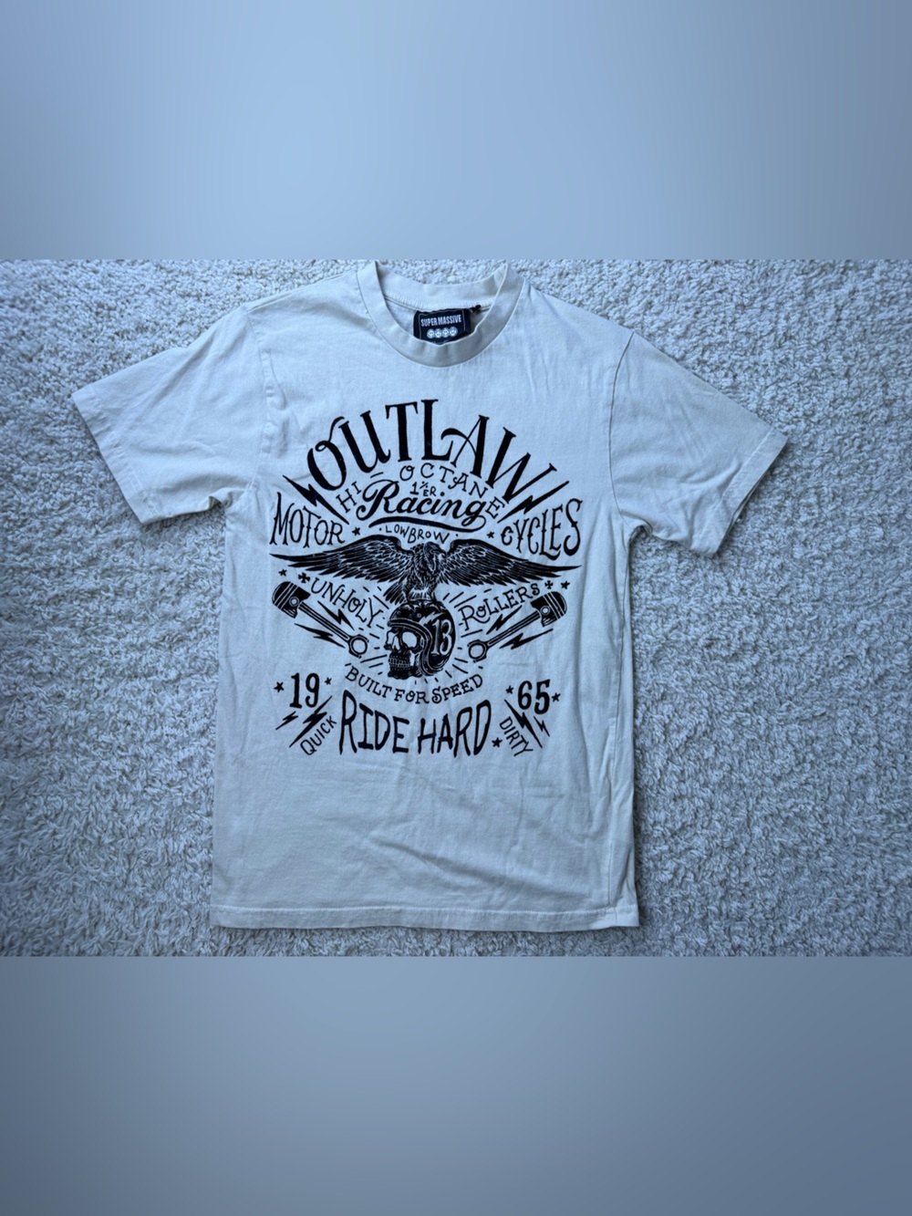 Sz Small Outlaws Motorcycle Graphic Tee